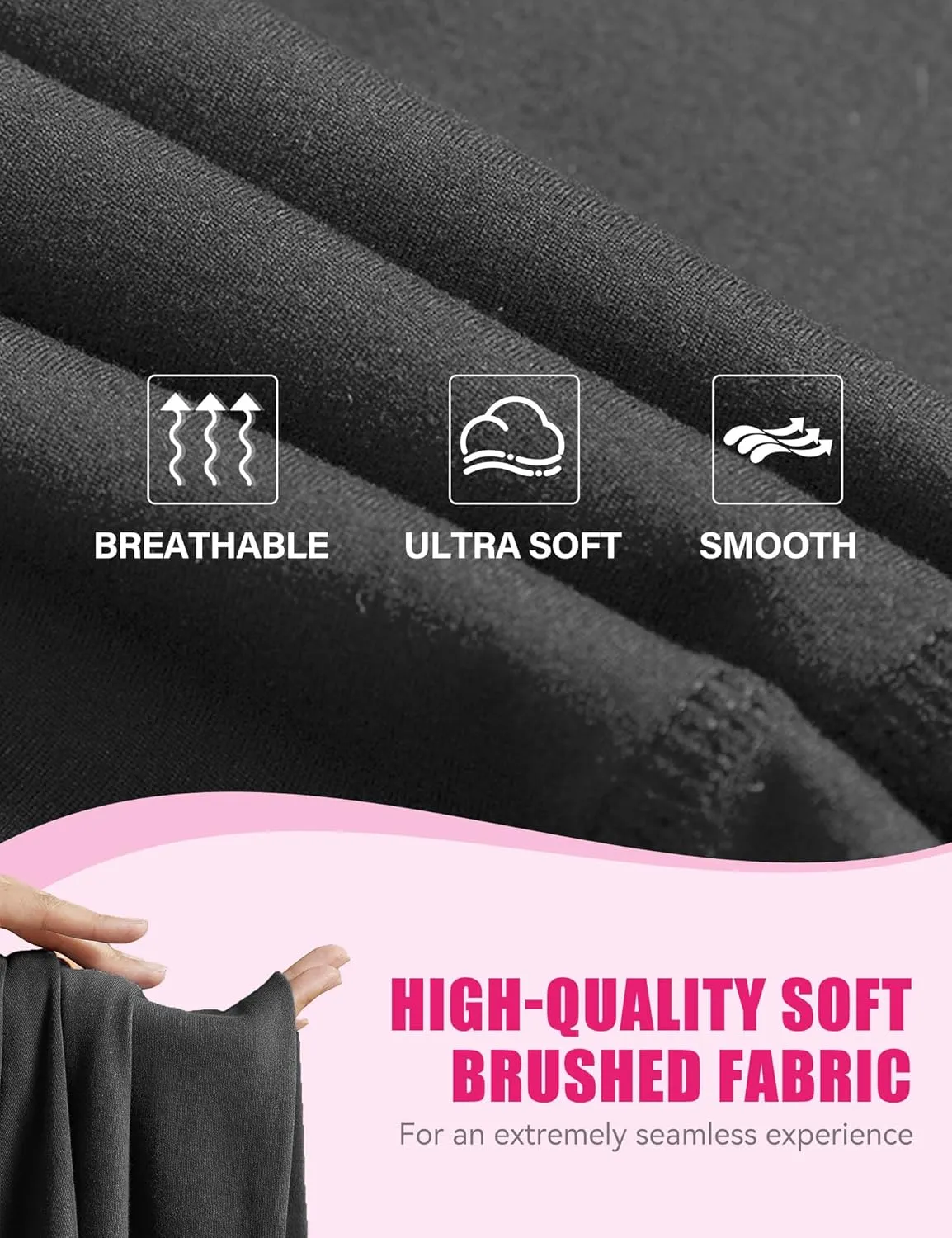 3 Pack Yoga Pants with Pockets for Women, Tummy Control Black Compression Gym Workout Leggings