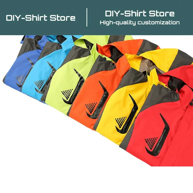 Autumn and Summer Jacket Male Three-in-one Detachable Two-piece Waterproof Thin Outdoor Mountaineering Suit Diy Customization