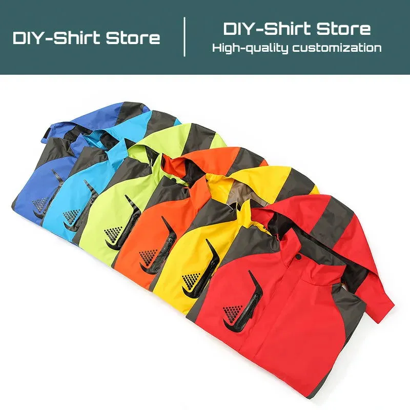 Autumn and Summer Jacket Male Three-in-one Detachable Two-piece Waterproof Thin Outdoor Mountaineering Suit Diy Customization