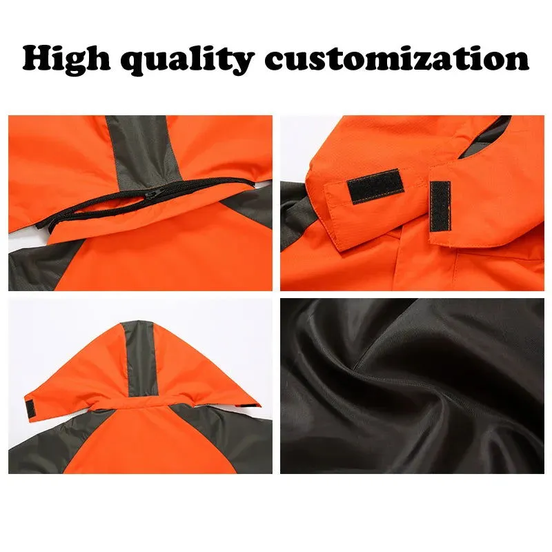 Autumn and Summer Jacket Male Three-in-one Detachable Two-piece Waterproof Thin Outdoor Mountaineering Suit Diy Customization