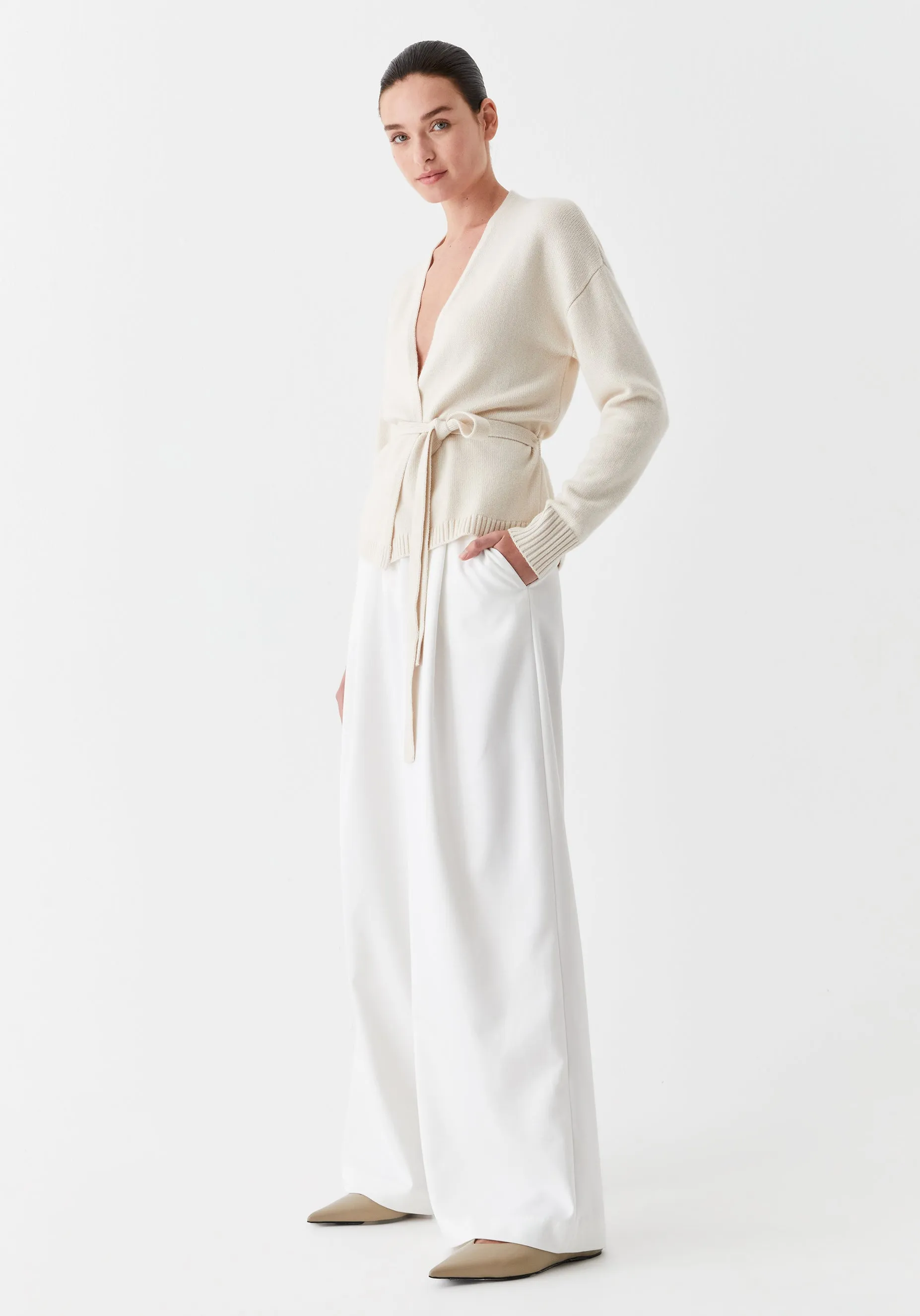 Avon Knit Cardigan_Milk