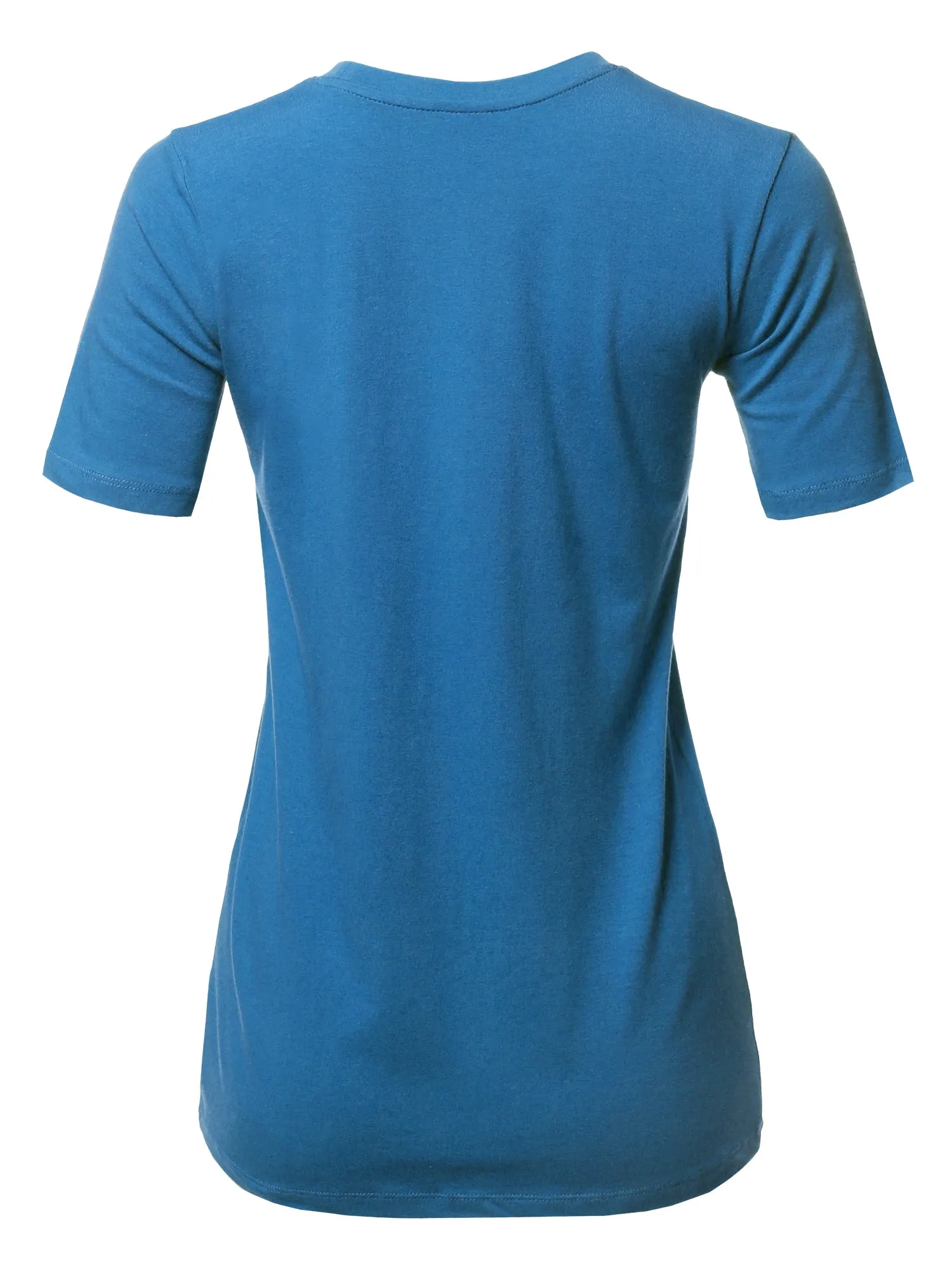 Basic Solid Premium Cotton Short Sleeve Crew Neck T Shirt Tee Tops