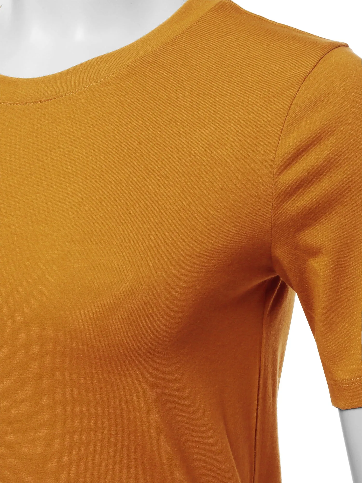 Basic Solid Premium Cotton Short Sleeve Crew Neck T Shirt Tee Tops