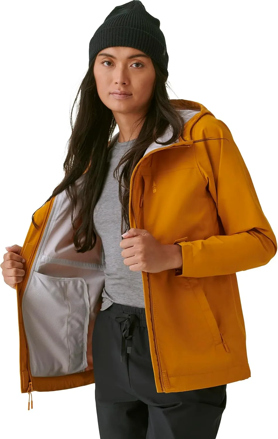 BASS OUTDOOR Women's Hooded Woven Rain Jacket