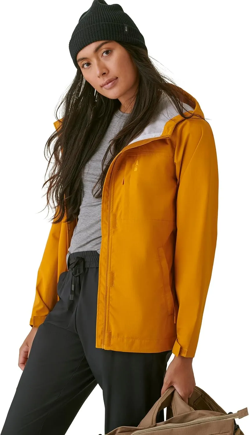 BASS OUTDOOR Women's Hooded Woven Rain Jacket