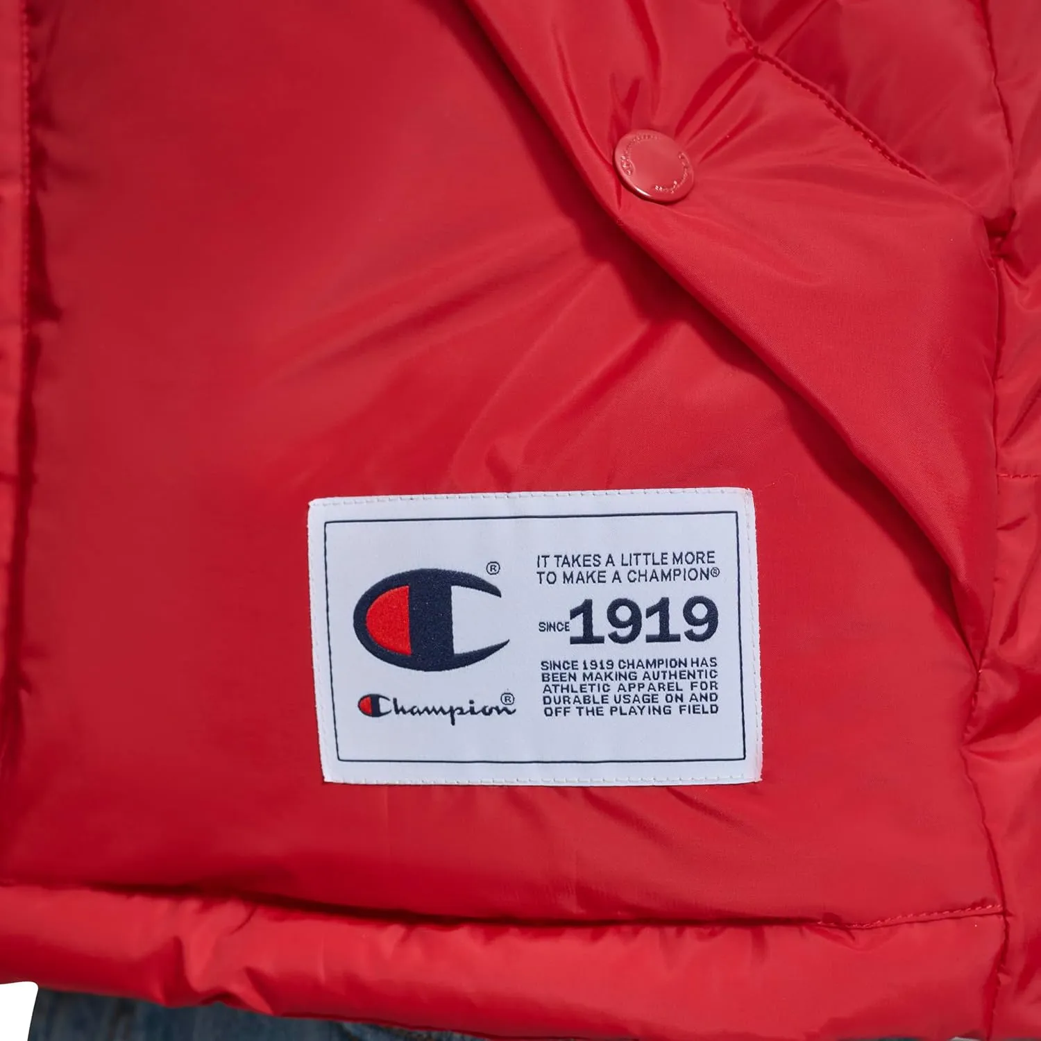 Champion Men's Puffer Vest with Logo