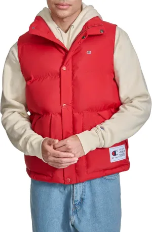 Champion Men's Puffer Vest with Logo