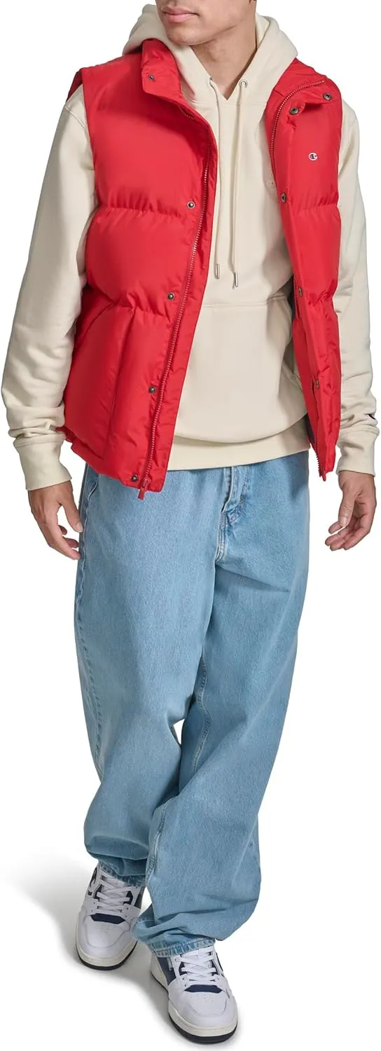 Champion Men's Puffer Vest with Logo
