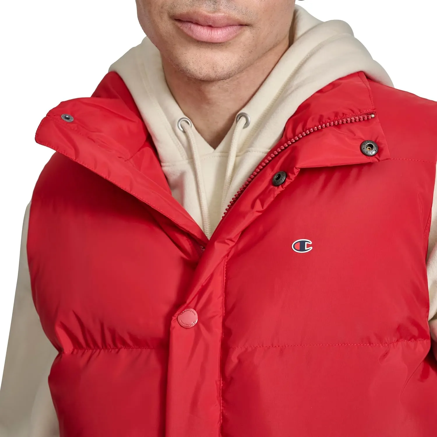Champion Men's Puffer Vest with Logo