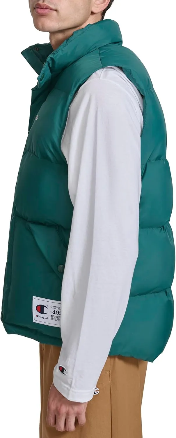 Champion Men's Puffer Vest with Logo