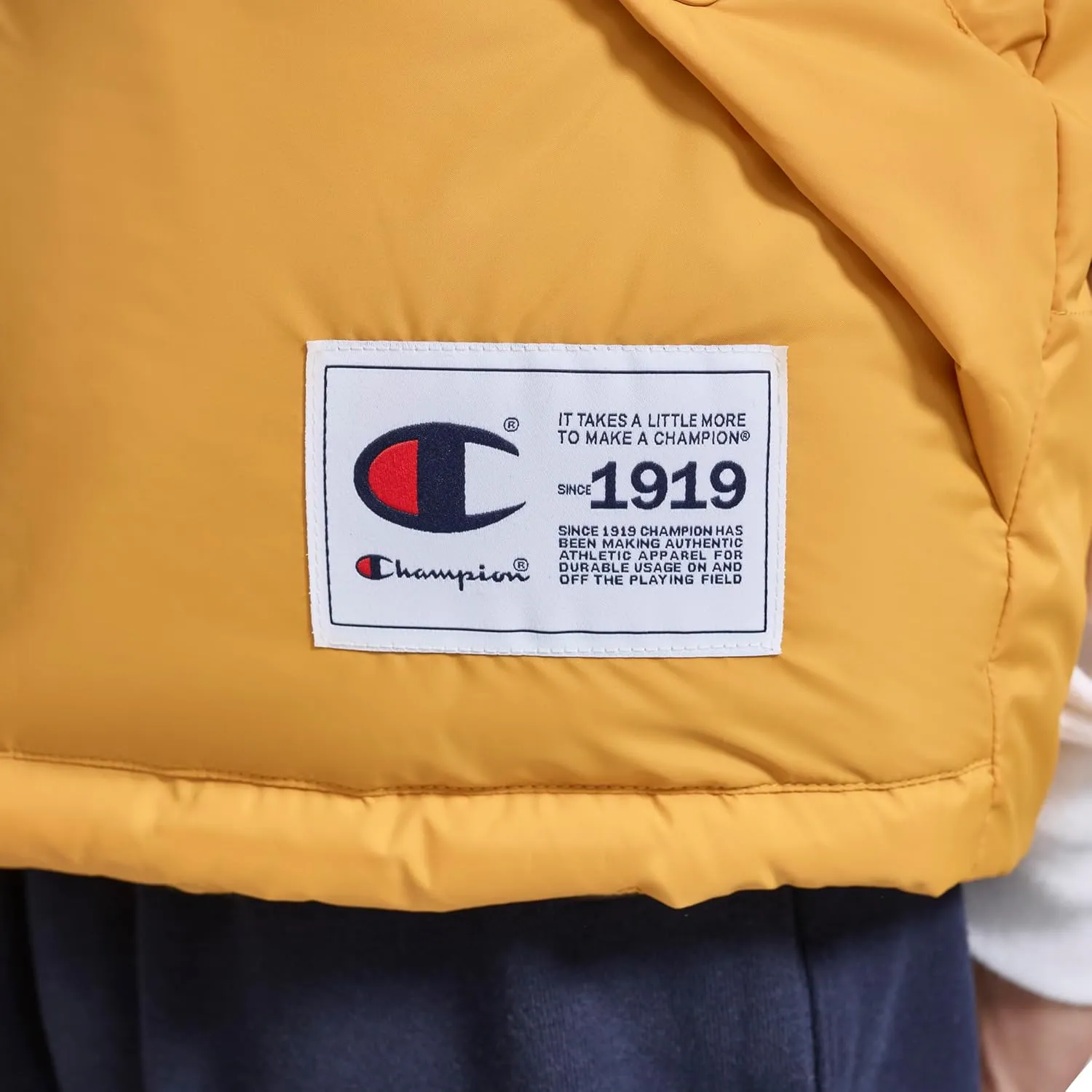 Champion Men's Puffer Vest with Logo