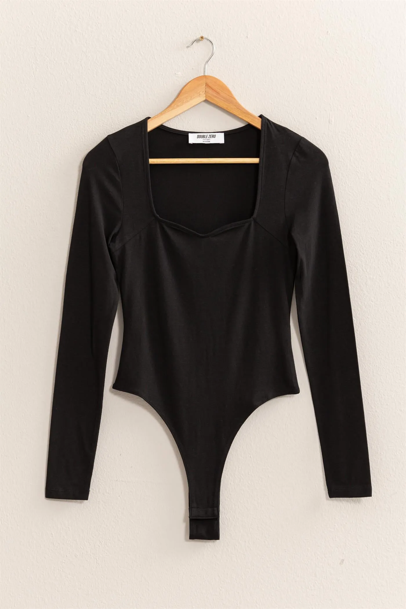 DZ24E768-LONG SLEEVE SWEETHEART NECK BODYSUIT