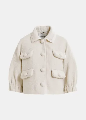 ESSENTIEL Cream Cropped Jacket