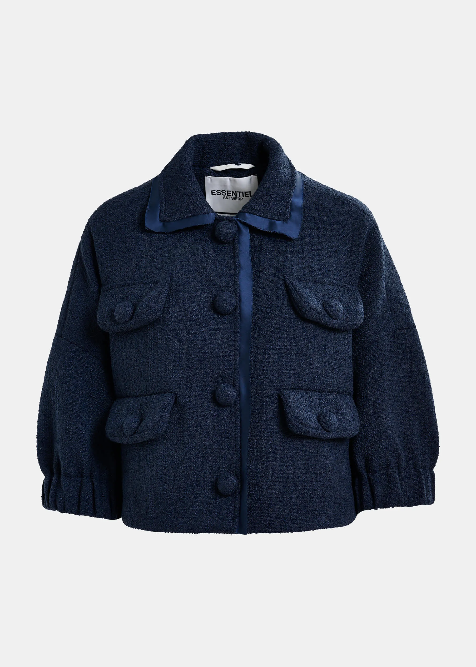 ESSENTIEL Dark Sapphire Cropped Jacket