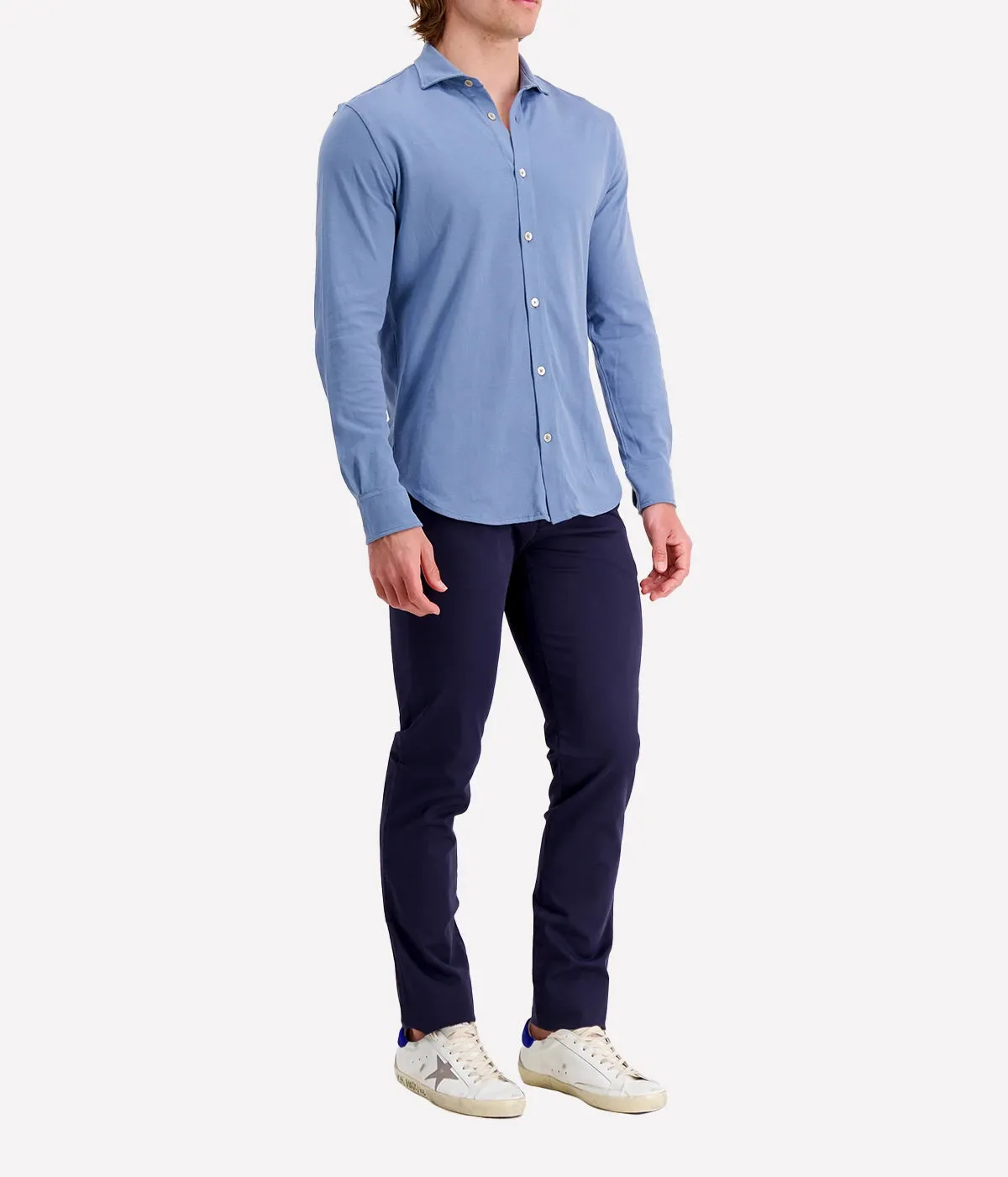 *FINAL SALE* Giza Cotton Shirt in Denim