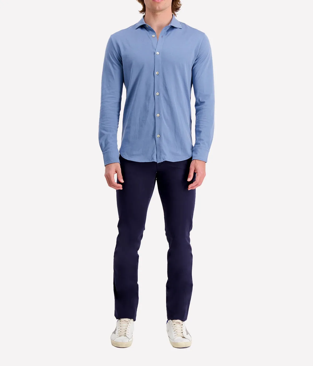 *FINAL SALE* Giza Cotton Shirt in Denim