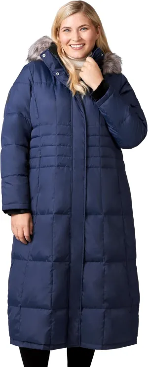 Free Country Women's Plus Size Full Length Splendor Down Jacket
