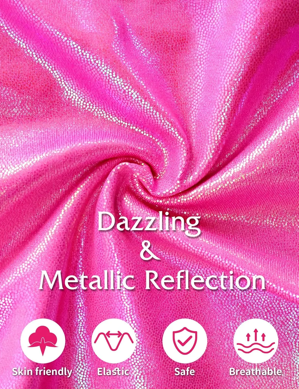 Girls Metallic Leggings Shiny Mystique Stretch Dance Pants Running Active Tights for Kids Youth Teen