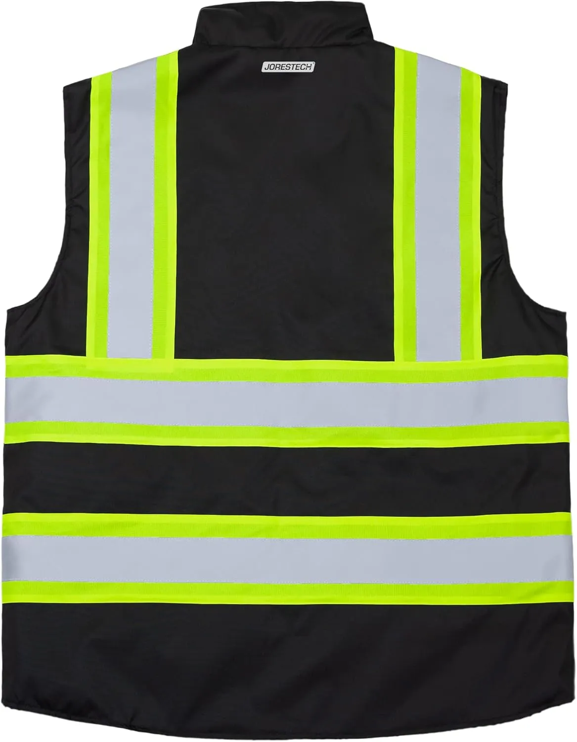 JORESTECH High Visibility Reversible Insulated Safety Vest with ANSI Compliant Reflective Tape Bodywarmer