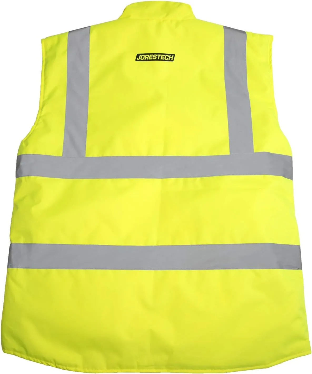 JORESTECH High Visibility Reversible Insulated Safety Vest with ANSI Compliant Reflective Tape Bodywarmer