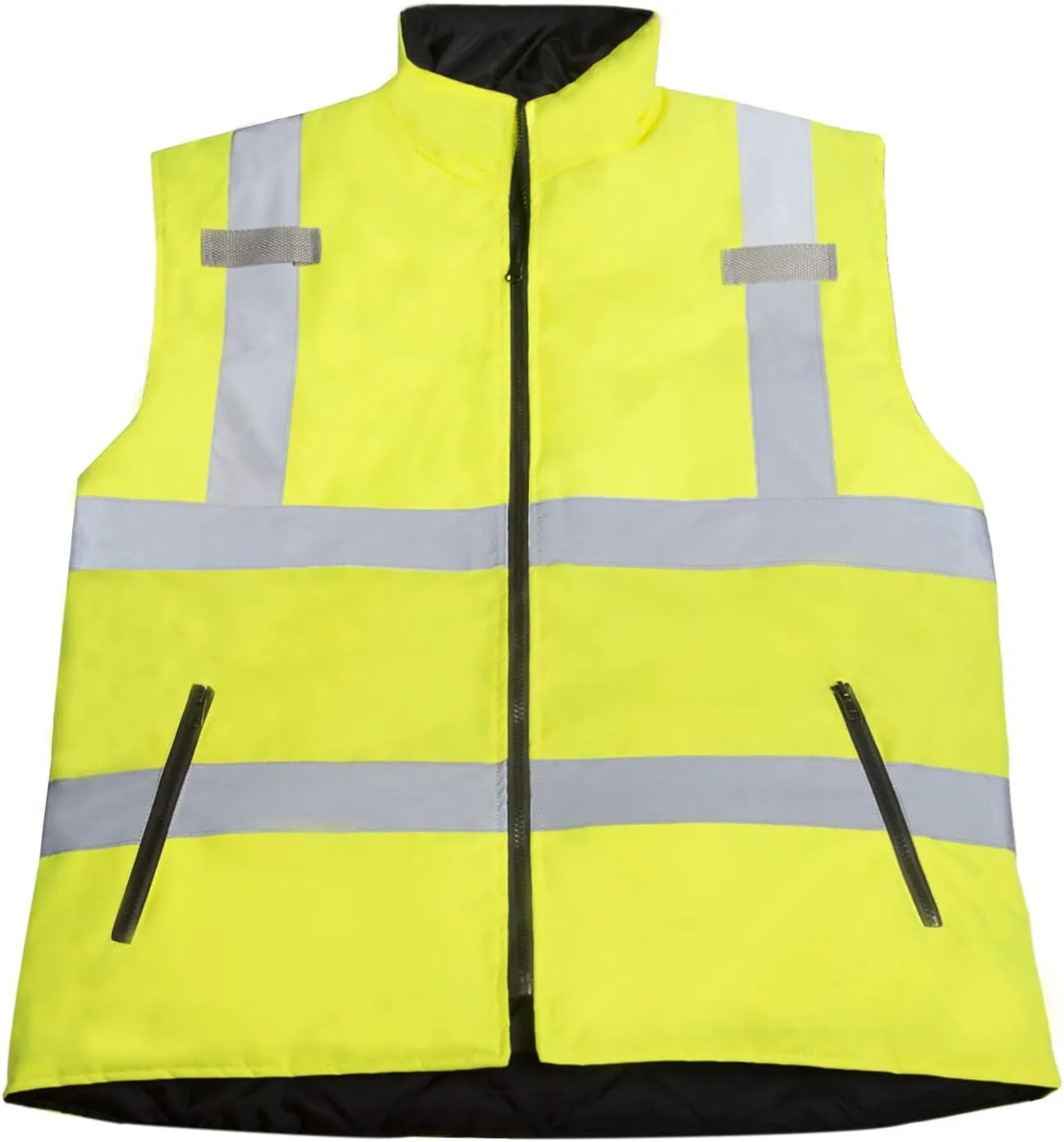 JORESTECH High Visibility Reversible Insulated Safety Vest with ANSI Compliant Reflective Tape Bodywarmer