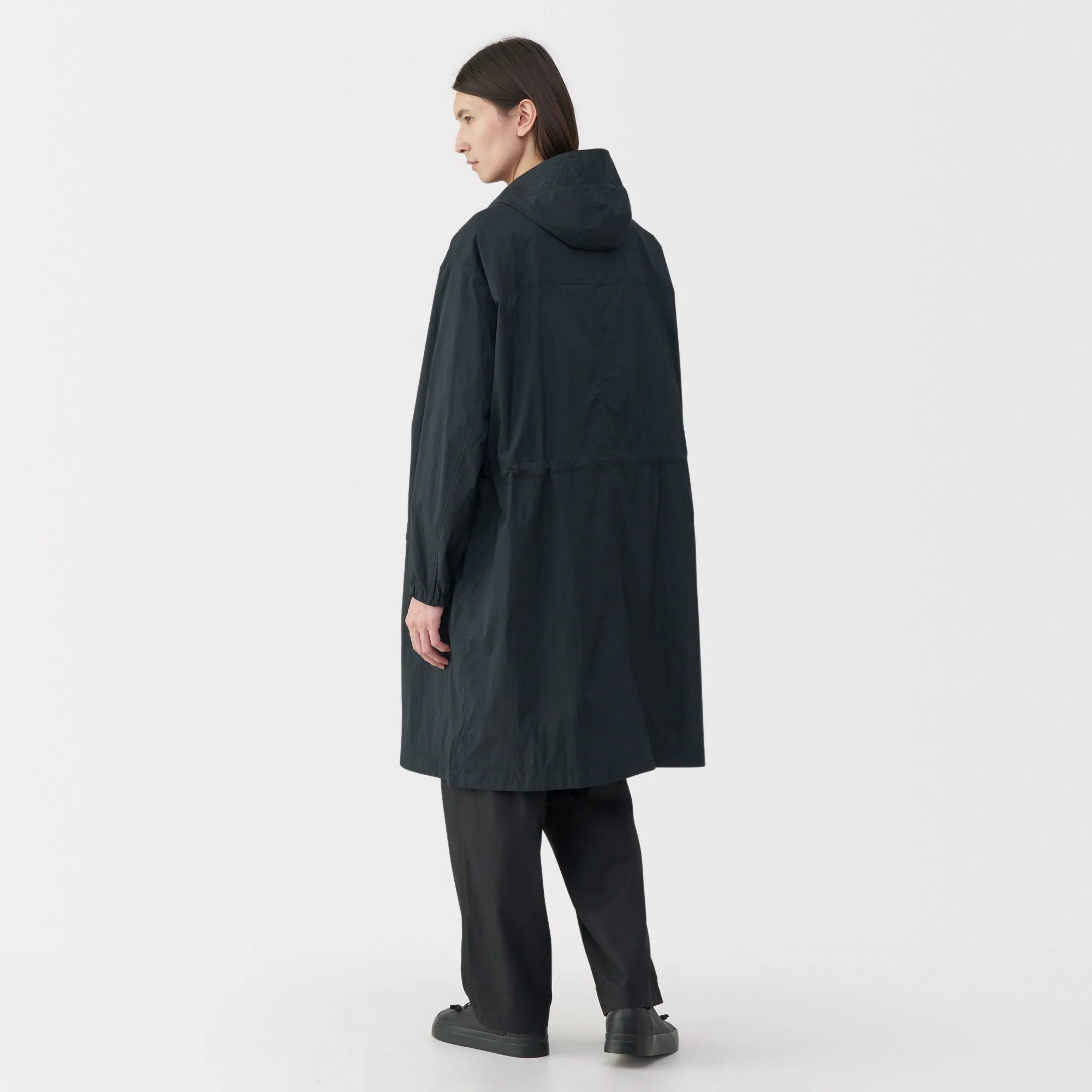 Labo Men's Light Waterproof Nylon Hooded Coat