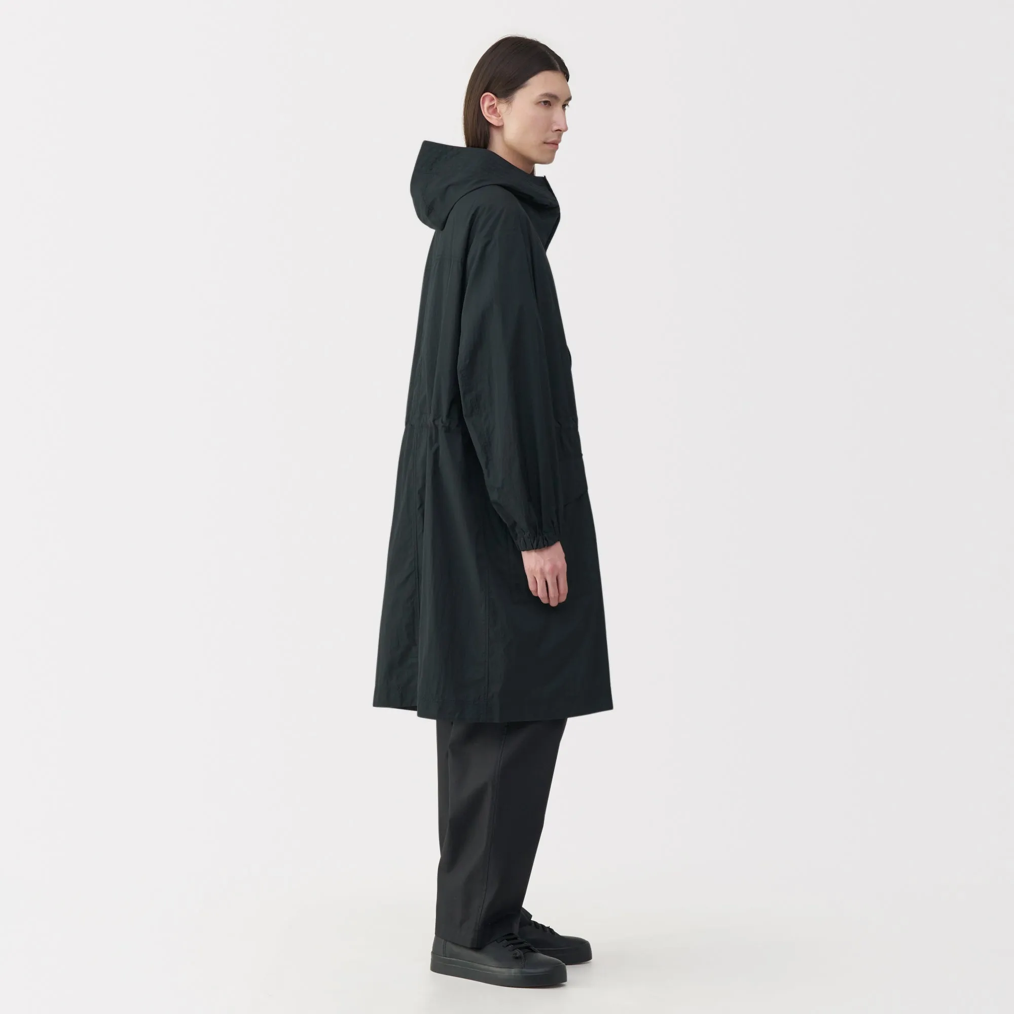 Labo Men's Light Waterproof Nylon Hooded Coat