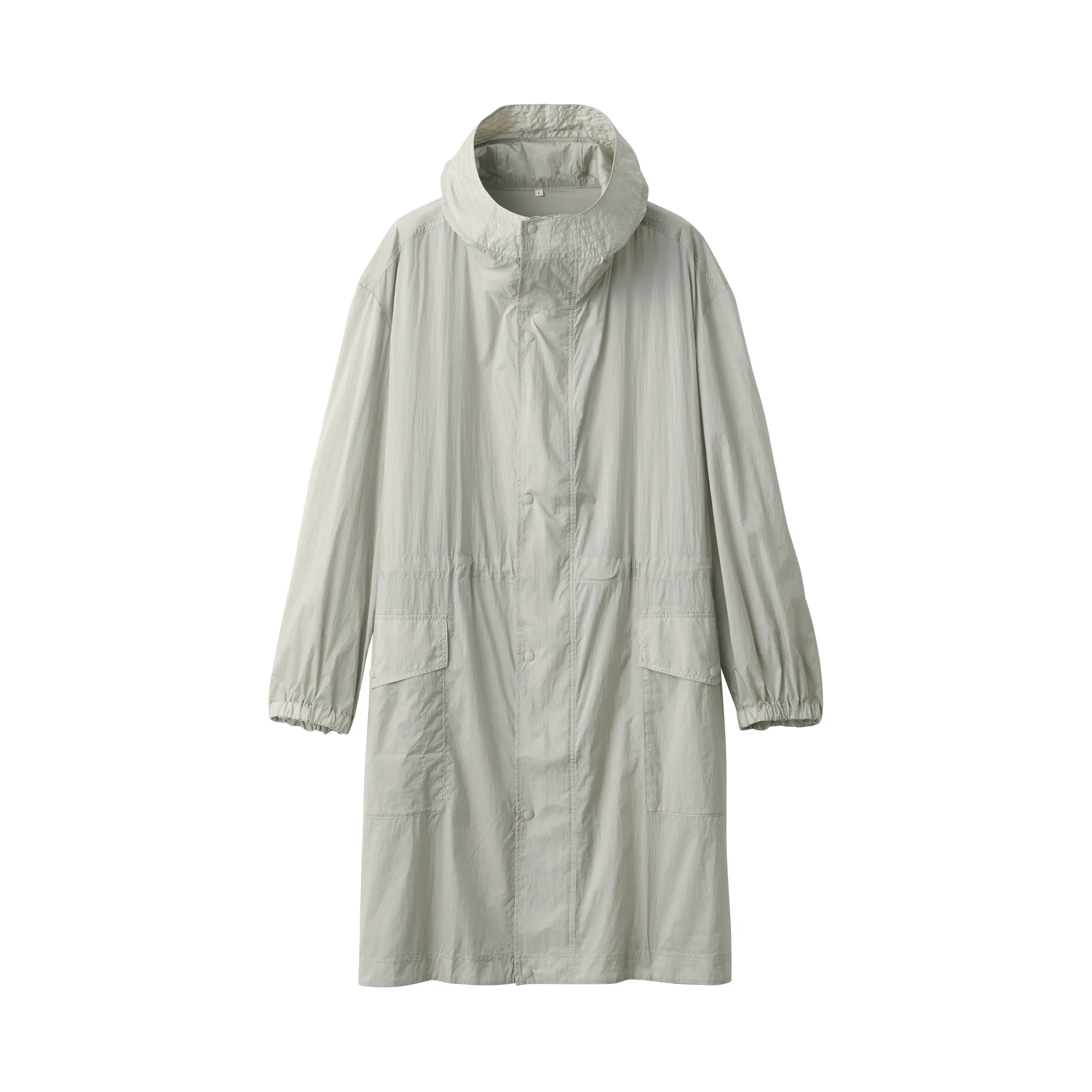 Labo Men's Light Waterproof Nylon Hooded Coat