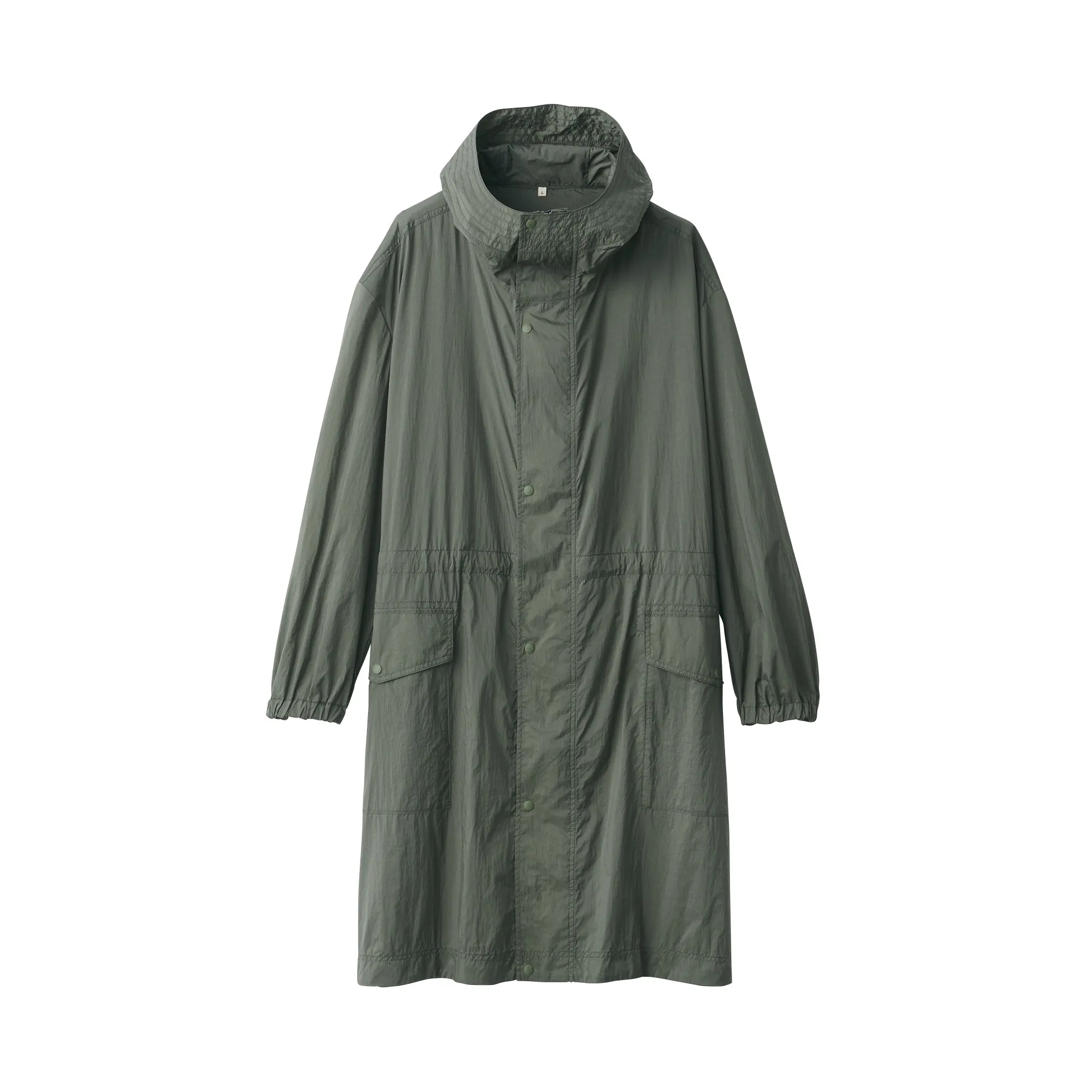 Labo Men's Light Waterproof Nylon Hooded Coat
