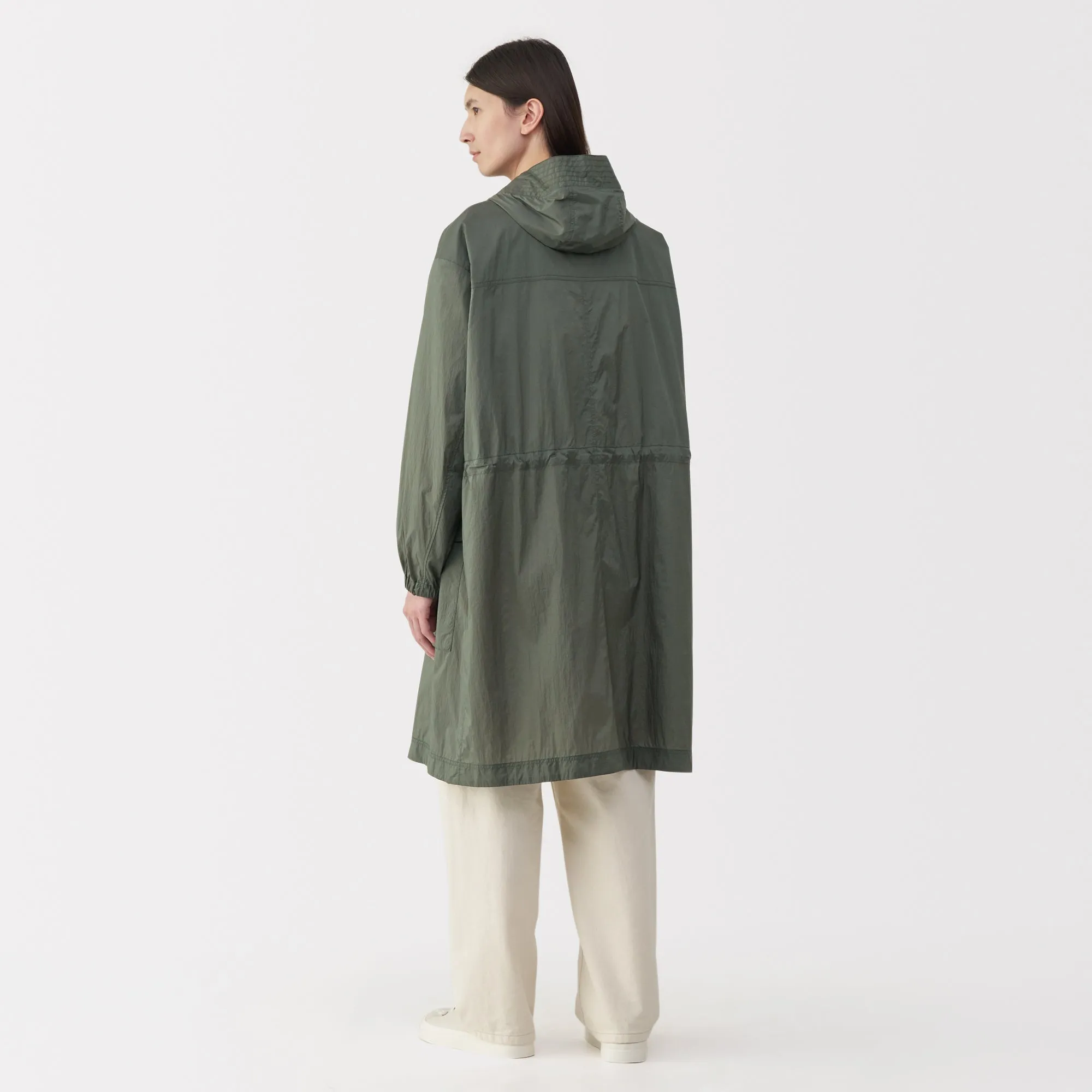 Labo Men's Light Waterproof Nylon Hooded Coat