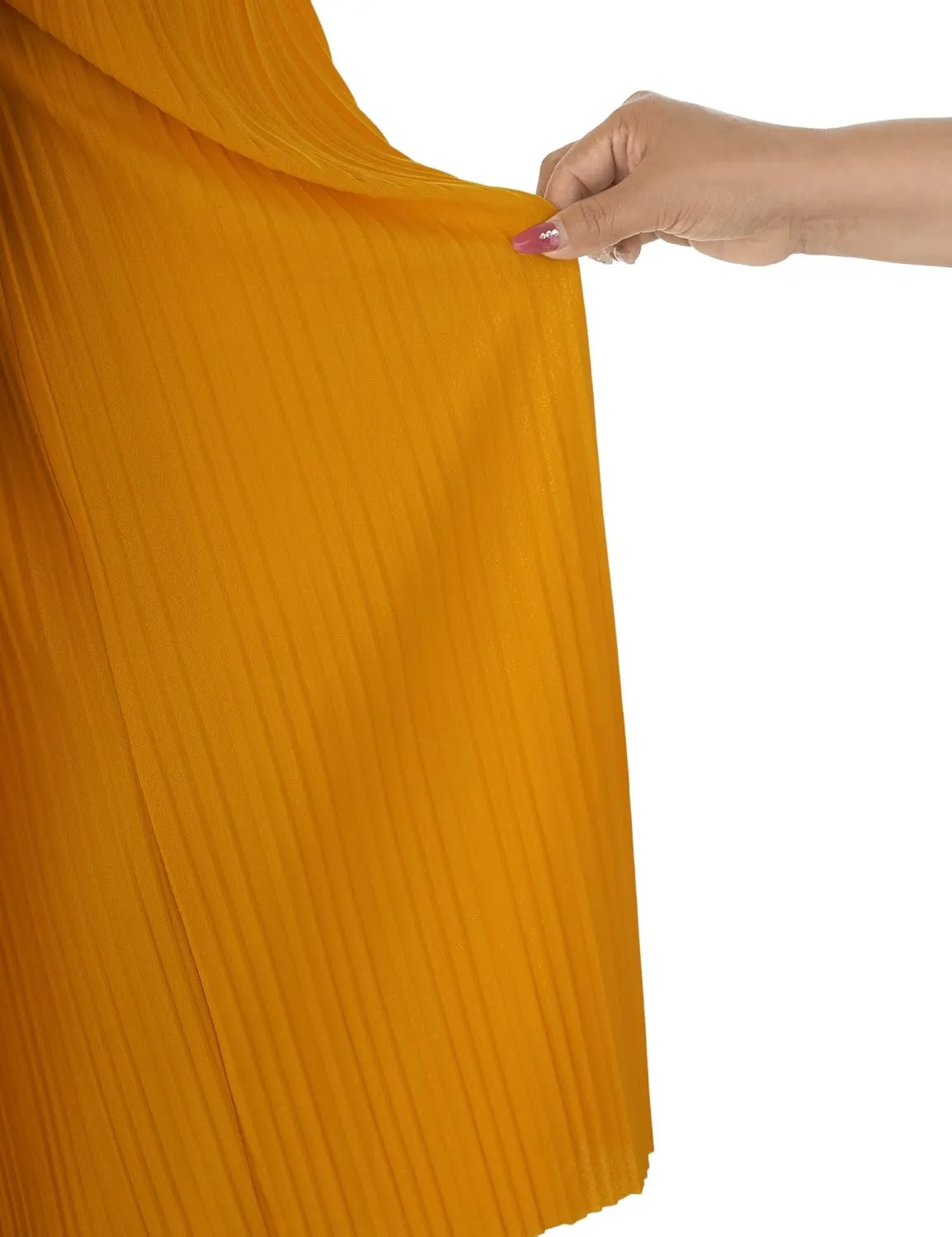 Lock and Love Womens Pleated Wide Leg Palazzo Maxi Pants with Drawstring or Elastic Band