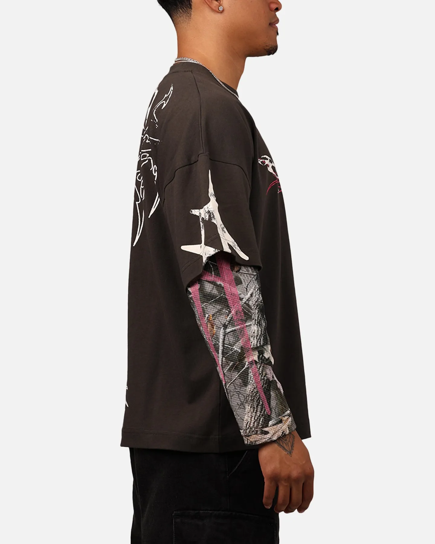 Loiter Seek N Destroy Long Sleeve T-Shirt Charcoal