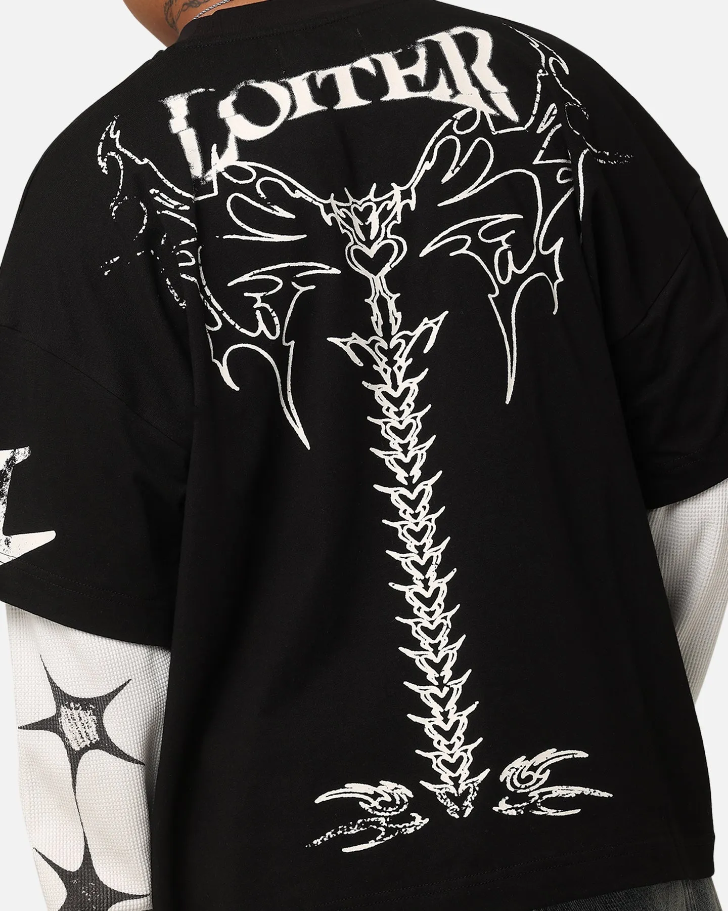 Loiter Seek N Destroy Long Sleeve T-Shirt Vintage Black