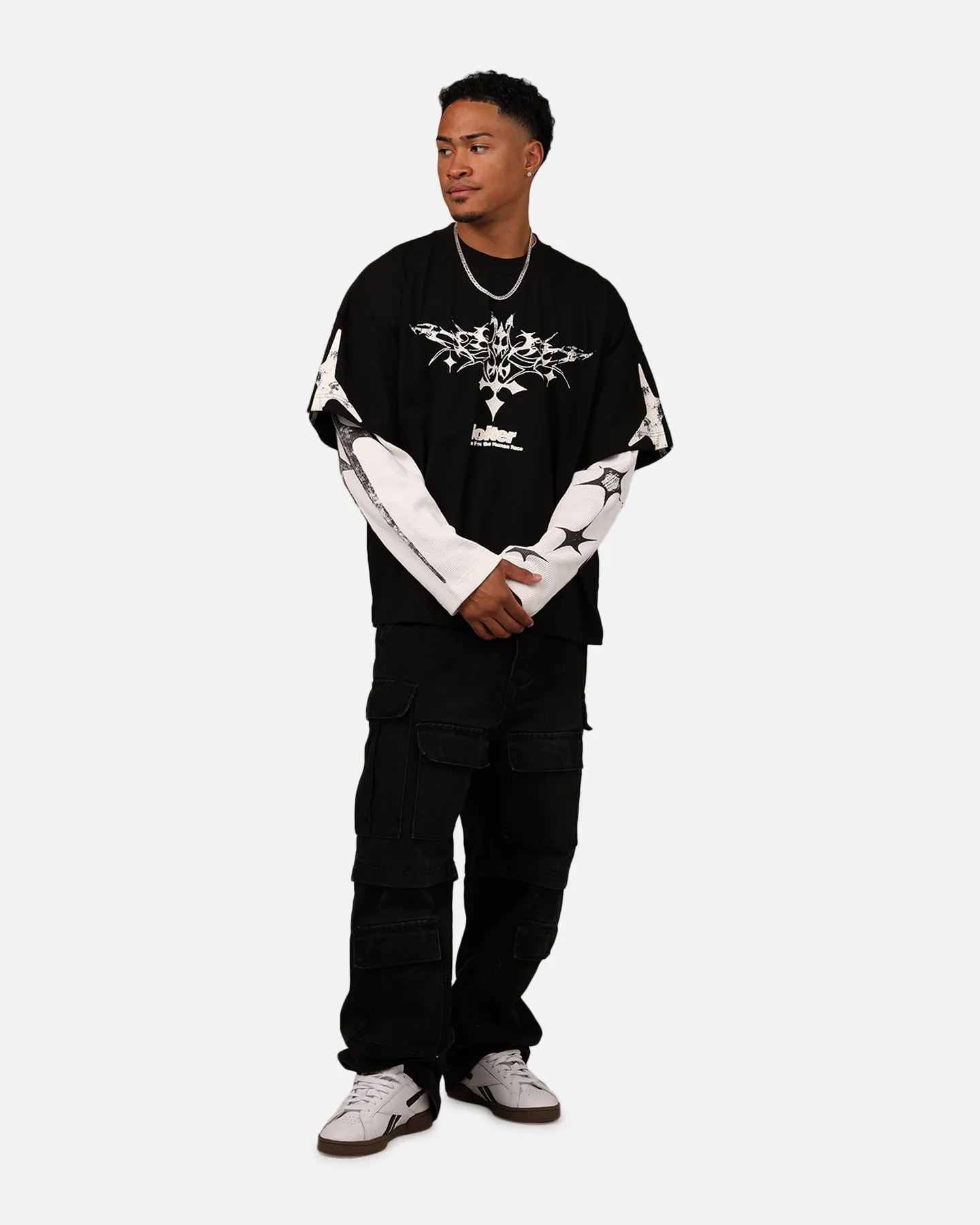 Loiter Seek N Destroy Long Sleeve T-Shirt Vintage Black