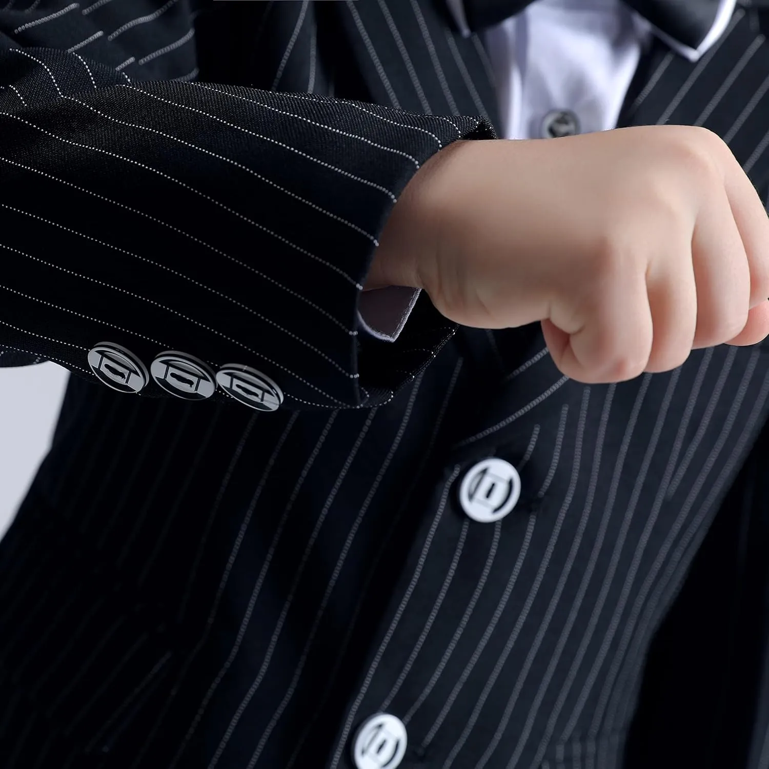 LOLANTA Boys Suit Wedding Ring Bearer Outfit Kids Suit Set, Blazer Pants Bow Tie Dress Clothes Formal Wear