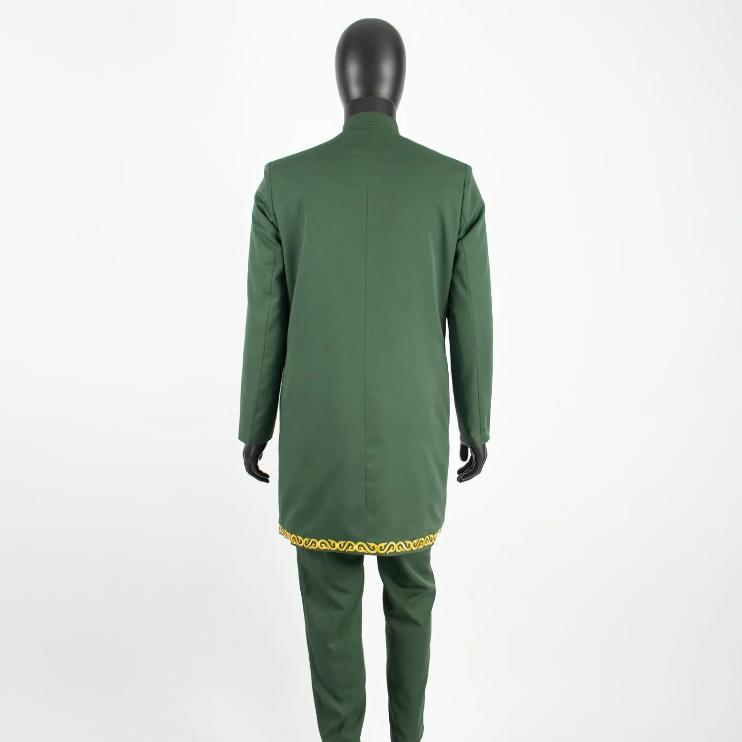 Men`s Suit African Clothes Embroidery Blazer and Pants 2 Piece Set Formal Outfits Dashiki Attire