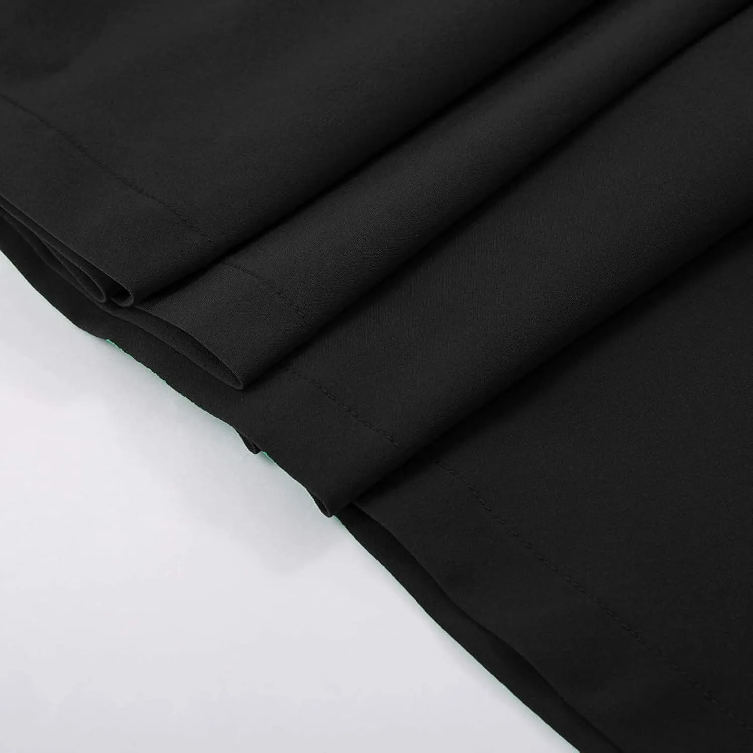 Midi Skirts for Women Button Elastic High Waist Pleated A Line Skirts Summer Loose Casual Skirt for Women