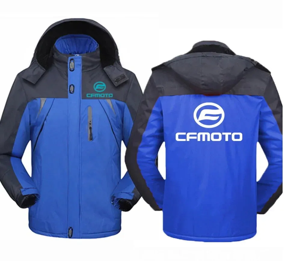 New Winter CFMOTO Logo Jacket Windbreaker Waterproof Warm Outdoor Cold-Proof Mountaineering Clothing High Quality Coats
