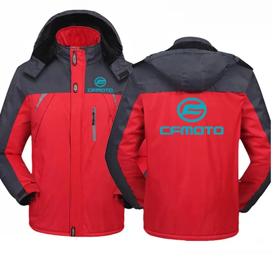 New Winter CFMOTO Logo Jacket Windbreaker Waterproof Warm Outdoor Cold-Proof Mountaineering Clothing High Quality Coats
