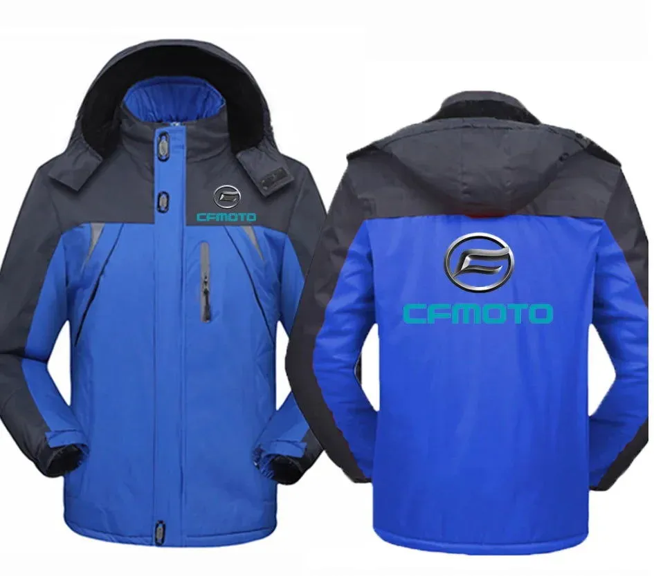 New Winter CFMOTO Logo Jacket Windbreaker Waterproof Warm Outdoor Cold-Proof Mountaineering Clothing High Quality Coats