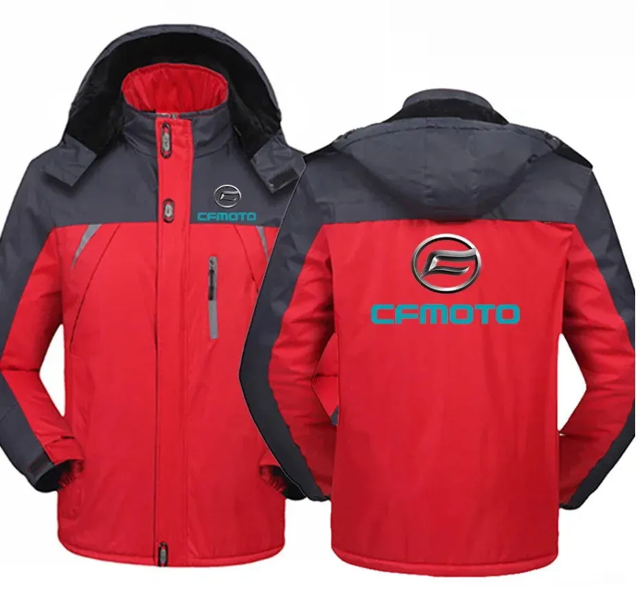 New Winter CFMOTO Logo Jacket Windbreaker Waterproof Warm Outdoor Cold-Proof Mountaineering Clothing High Quality Coats