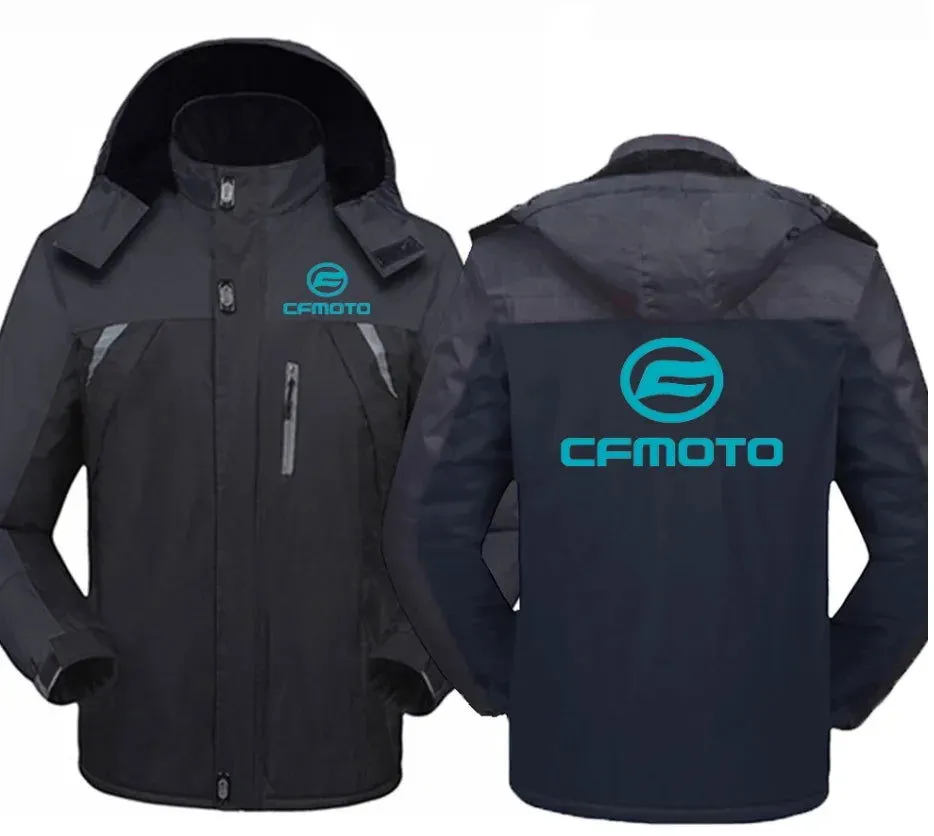 New Winter CFMOTO Logo Jacket Windbreaker Waterproof Warm Outdoor Cold-Proof Mountaineering Clothing High Quality Coats