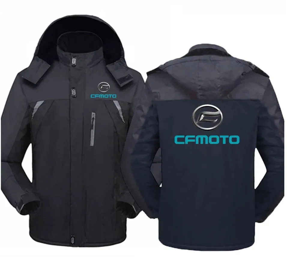 New Winter CFMOTO Logo Jacket Windbreaker Waterproof Warm Outdoor Cold-Proof Mountaineering Clothing High Quality Coats