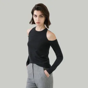 Off-shoulder Thin Top Sweater