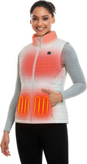 ORORO Women's Lightweight Heated Vest with Battery Pack (Charger Not Included)