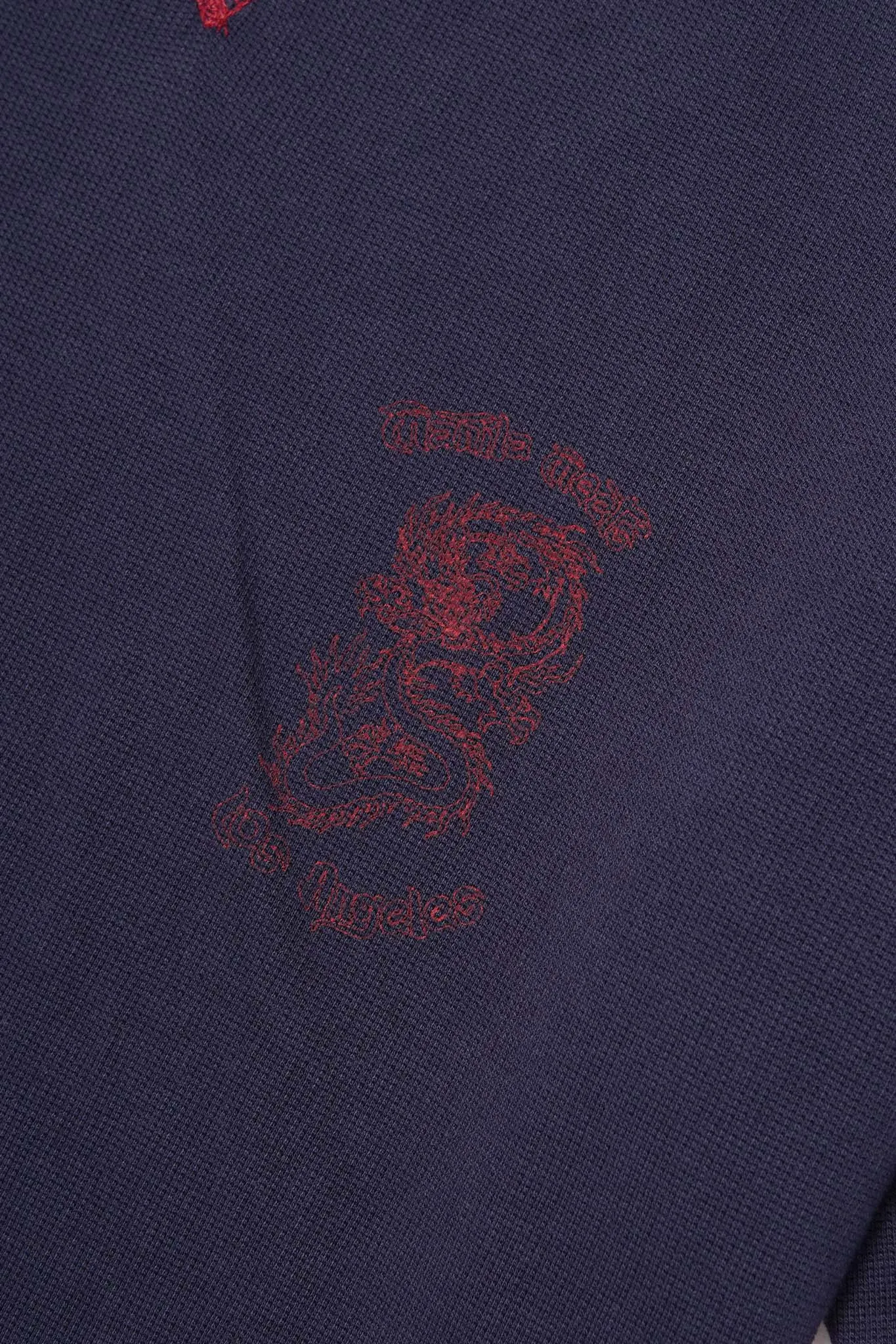 "YEAR OF THE DRAGON" MILITIA BOX TEE IN NAVY