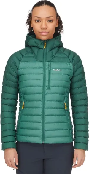 Rab Women's Microlight Alpine 700-Fill Down Hooded Puffer Jacket for Hiking & Skiing