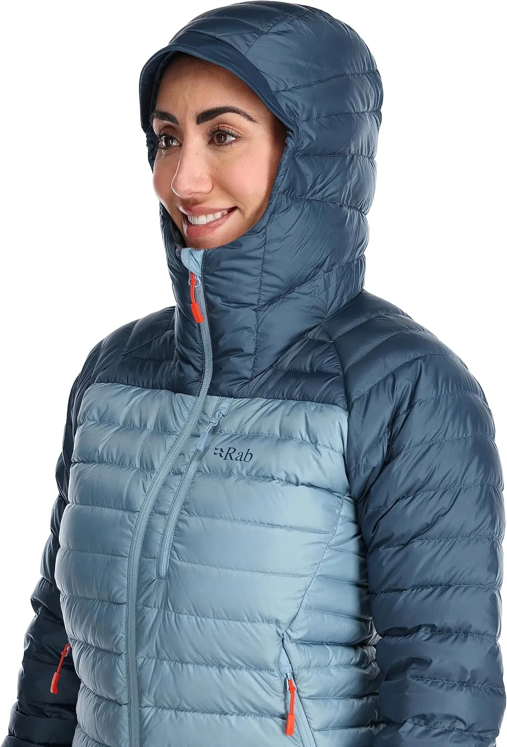 Rab Women's Microlight Alpine 700-Fill Down Hooded Puffer Jacket for Hiking & Skiing