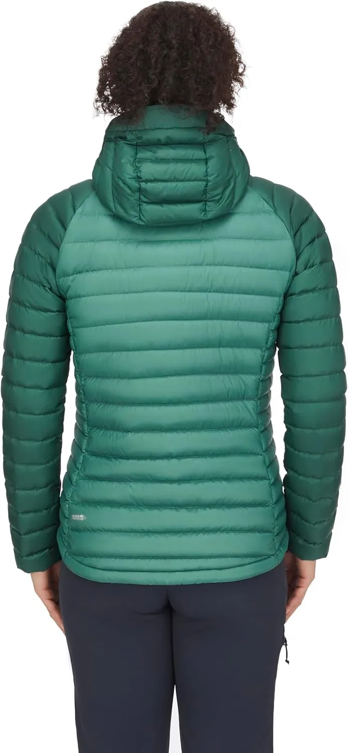 Rab Women's Microlight Alpine 700-Fill Down Hooded Puffer Jacket for Hiking & Skiing