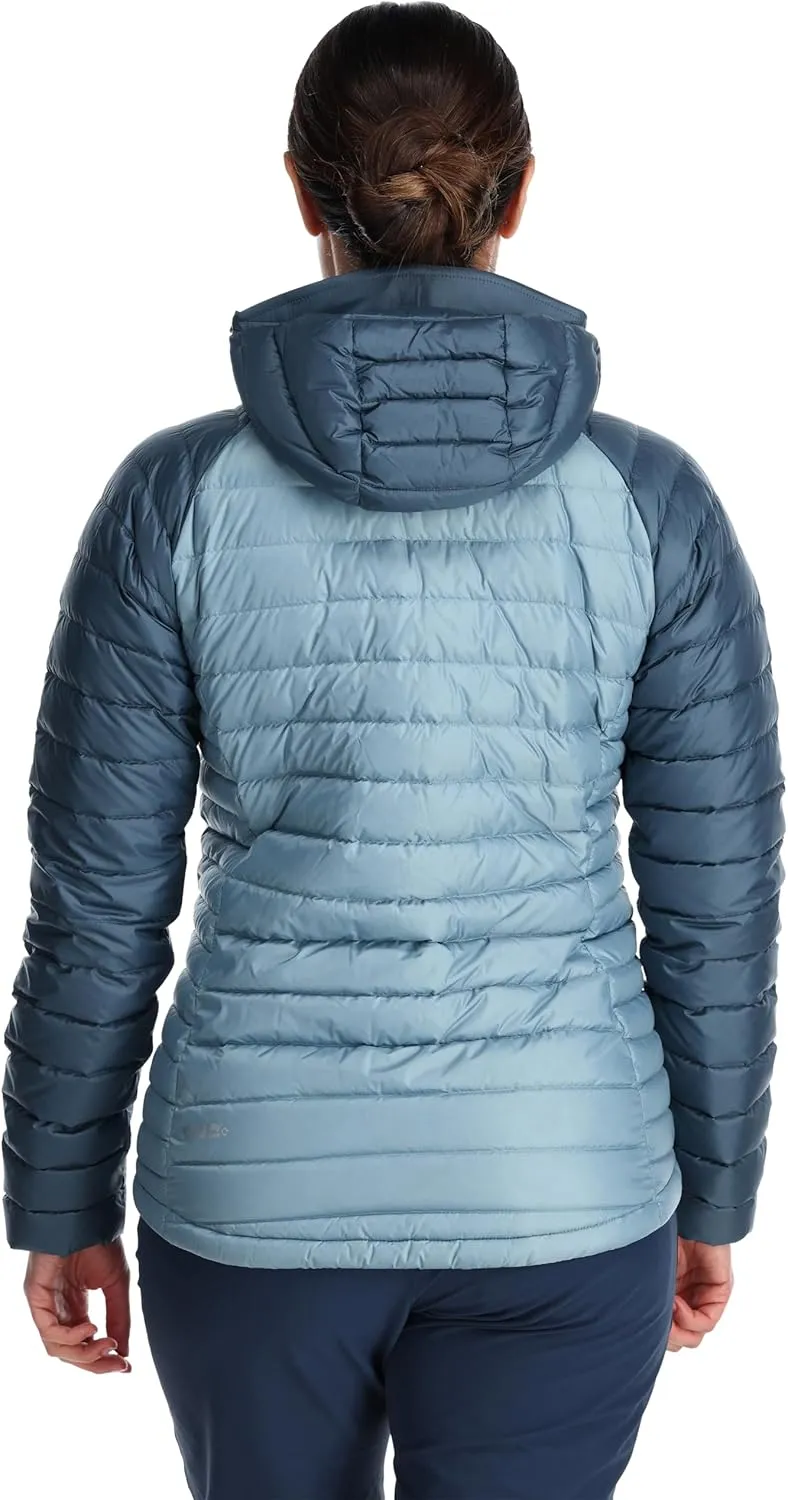 Rab Women's Microlight Alpine 700-Fill Down Hooded Puffer Jacket for Hiking & Skiing